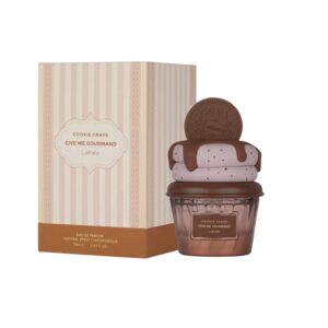 Perfume Lattafa Cookie Crave Give Me Gourmand: galleta, vainilla y crema batida en una fragancia dulce, cálida y adictiva. Pura tentación olfativa.