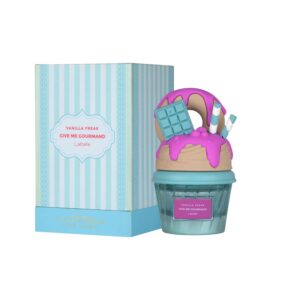 Perfume Lattafa Vanilla Freak Give Me Gourmand: vainilla negra, leche tibia y caramelo en una fragancia dulce, cálida y adictiva.