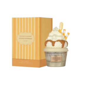 Perfume Lattafa Whipped Pleasure Give Me Gourmand: crema batida, vainilla y cachemira en una fragancia dulce, cálida y adictiva.