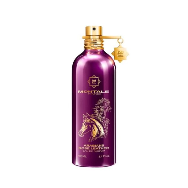 Montale Arabians Rose Leather: rosa oriental, cuero y ámbar en una fragancia intensa, sensual y sofisticada. Descubre su poder seductor