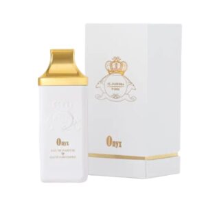 Perfume Onix Al Jazzera: rosa búlgara, oud y ámbar gris en una fragancia masculina intensa. El aroma de los jugadores del Real Madrid.