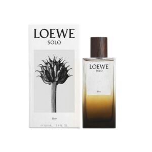 Perfume Loewe Solo Elixir: intensidad, elegancia y notas cálidas de miel, tabaco y ámbar. Descubre su magnetismo único.