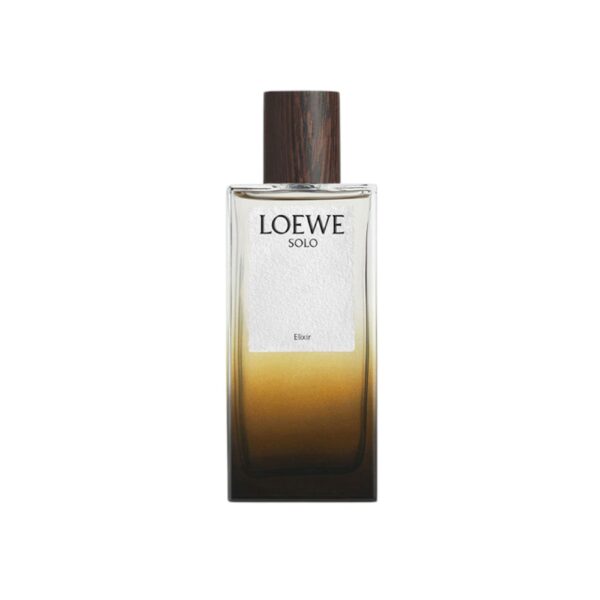 Perfume Loewe Solo Elixir: intensidad, elegancia y notas cálidas de miel, tabaco y ámbar. Descubre su magnetismo único.