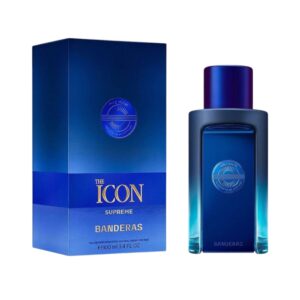 Perfume Antonio Banderas The Icon Supreme: mandarina, rosa y ámbar. Elegancia intensa para hombres que marcan su propio camino.