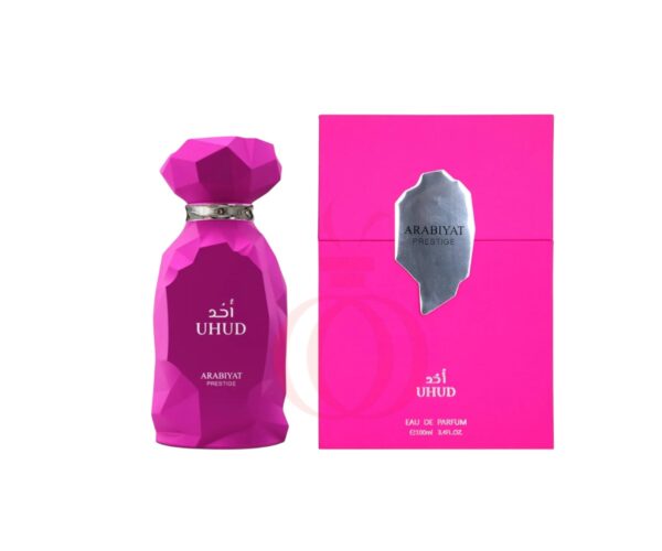 Descubre el poder y la elegancia de Arabiyat Prestige Uhud, una fragancia oriental intensa con oud, ámbar y rosa que deja huella.