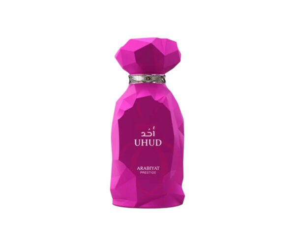Descubre el poder y la elegancia de Arabiyat Prestige Uhud, una fragancia oriental intensa con oud, ámbar y rosa que deja huella.
