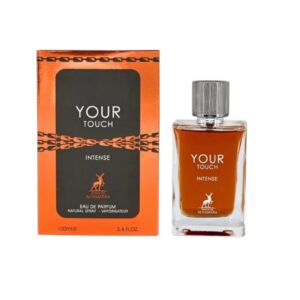 Your Touch Intense Maison Alhambra: violeta, toffee y ámbar en una fragancia dulce, cálida y sofisticada. Intensidad con elegancia