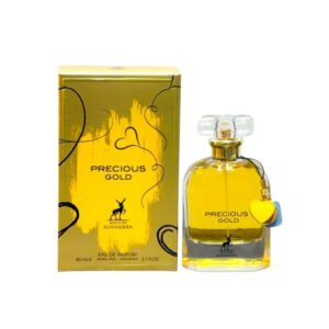 Maison Alhambra Precious Gold: jazmín, almendra y sándalo en una fragancia floral-amaderada que irradia elegancia y sensualidad.