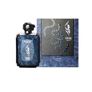 Arabiyat Prestige Swar Seduire: perfume cálido y seductor con dátil, cuero y oud. Elegancia oriental para ocasiones especiales.