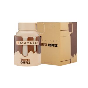 Armaf Odyssey Toffee Coffee: café, toffee y vainilla en una fragancia cálida, dulce y adictiva. Placer olfativo con carácter.