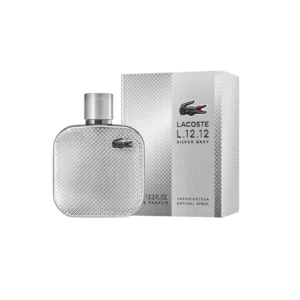 Lacoste Silver Grey: fragancia masculina con mandarina, lavanda y vetiver. Elegancia fougère amaderada para hombres auténticos.
