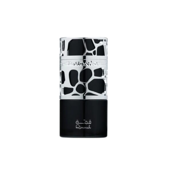 Lattafa Qimmah For Men: lavanda, cardamomo y oud en una fragancia masculina intensa, elegante y misteriosa. Poder y estilo en cada nota.
