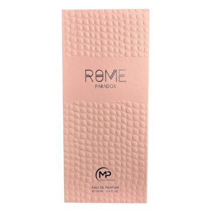Mast Perfume Rome Paradox: cítricos, flores blancas y vainilla Bourbon. Una fragancia moderna, sensual y versátil para destacar.
