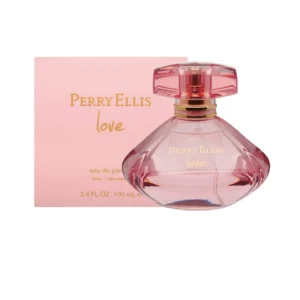 Descubre el Perfume Perry Ellis Love, una fragancia femenina con cítricos, rosa y vainilla. Elegancia romántica para día y noche.