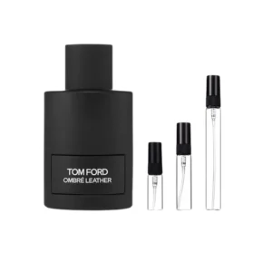 Decants Tom Ford Ombre Leather, cuero intenso y cálido en formatos prácticos de 3ml, 5ml y 10ml.