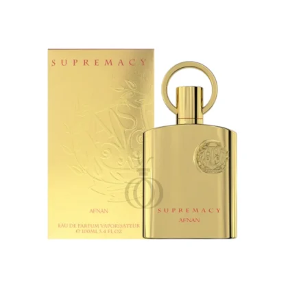 Lujo cálido y elegante con Afnan Supremacy Gold, una fragancia dulce y sofisticada.