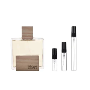 Decants Loewe Solo Cedro, elegancia amaderada y equilibrada en formato práctico.