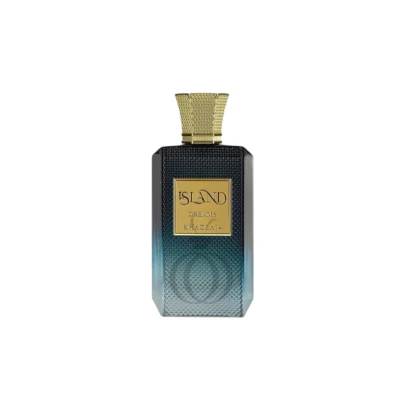 Fragancia tropical y luminosa Island Dreams Khadlaj, inspirada en playas y brisas cálidas.