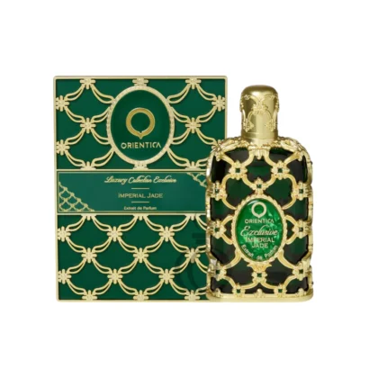 Fragancia fresca y elegante Orientica Imperial Jade, con cítricos, flores suaves y almizcle.
