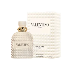 Aroma moderno y elegante. Valentino Uomo Born In Roma Ivory mezcla cítricos, vetiver y ámbar suave.
