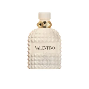 Aroma moderno y elegante. Valentino Uomo Born In Roma Ivory mezcla cítricos, vetiver y ámbar suave.