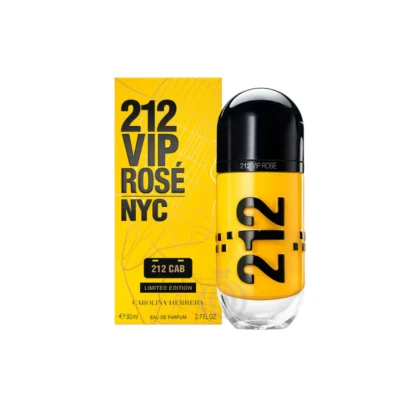 212 VIP Rose CAB Carolina Herrera, perfume sofisticado con notas frescas, florales y cálidas.