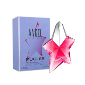 Mugler Angel Nova: frescura frutal y sensualidad amaderada en una fragancia femenina icónica.