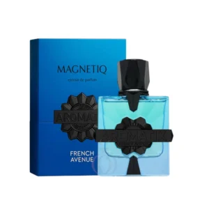 French Avenue Macnetiq Aromatix, perfume elegante con notas cítricas, florales y amaderadas.