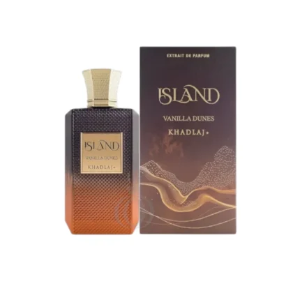 Aroma cálido y dulce de Island Khadlaj Vanilla Dunes con vainilla y ámbar envolvente.