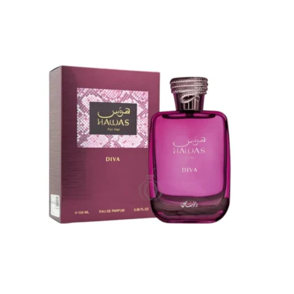 Rasasi Hawas Diva: frescura frutal, corazón floral elegante y base cálida envolvente