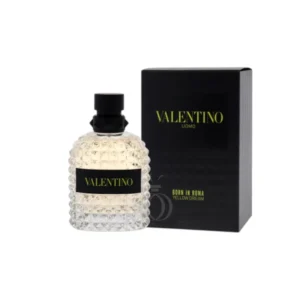 Valentino Uomo Born In Roma Yellow Dream, perfume fresco y elegante con notas cítricas y cálidas.