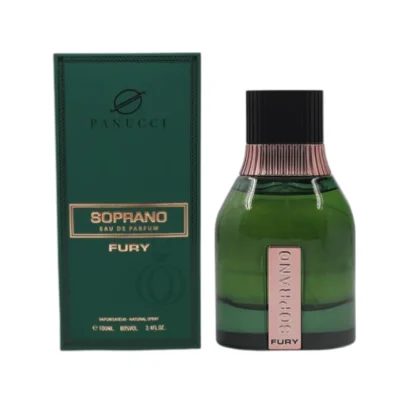 Soprano Fury Dumont, perfume intenso con notas cítricas, florales y base amaderada.