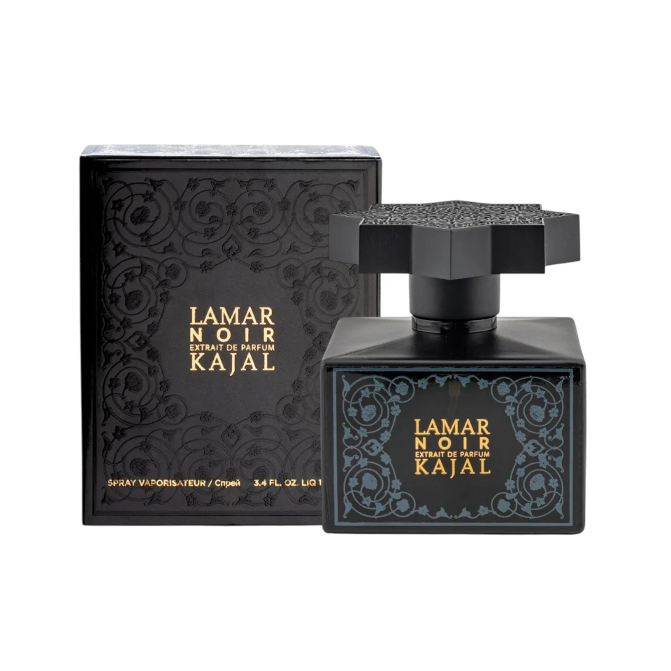 Perfume Kajal Lamar Noir: lujo, misterio y elegancia en cada nota.