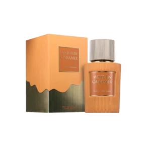 Paris Corner Molten Caramel, fragancia gourmand con caramelo fundido, vainilla y ámbar envolvente.