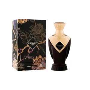 Descubre Paris Corner Prodigy Noir, fragancia intensa con cítricos, especias y ámbar, perfecta para noches elegantes y momentos especiales.