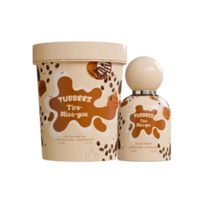 Perfume gourmand con café, cacao y vainilla, envuelto en notas cálidas de almizcle y madera suave.