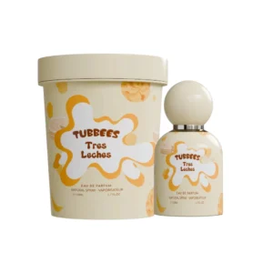 Perfume gourmand con leche, coco y caramelo, envuelto en notas cálidas de almizcle y madera suave.