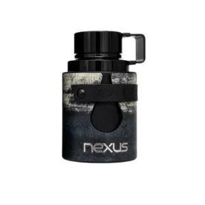Alt text: Botella azul texturizada con tapa oscura de Armaf Odyssey Nexus.