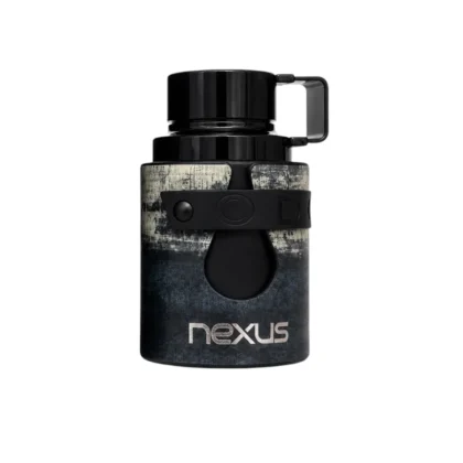 Alt text: Botella azul texturizada con tapa oscura de Armaf Odyssey Nexus.