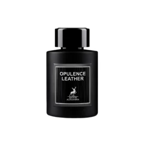 Botella de Opulence Leather Maison Alhambra en detalle.