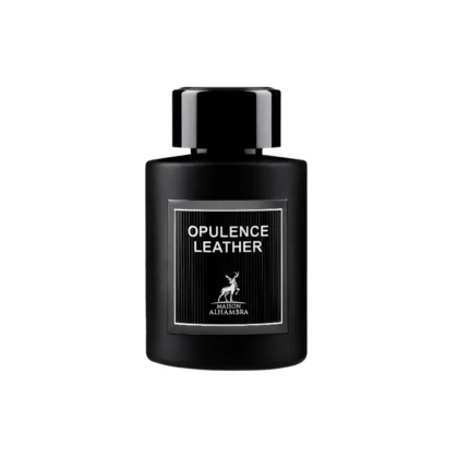 Botella de Opulence Leather Maison Alhambra en detalle.