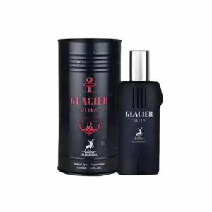 Glacier Ultra de Maison Alhambra: limón, lavanda y vetiver en una fragancia masculina fresca, limpia y moderna. Tu esencia, como el hielo, deja huella.